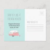 Pink Camper Aankondigingskaart (Achterkant)