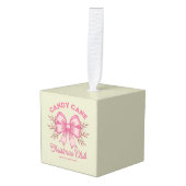 Pink Candy Cane Kerstclub kerstseizoen Decoratie (Voorkant hoekig)