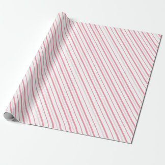Pink Candy Cane Stripes - Small Stripes Cadeaupapier