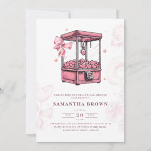 Pink Candyland Arcade Vrijgezellenfeest Kaart