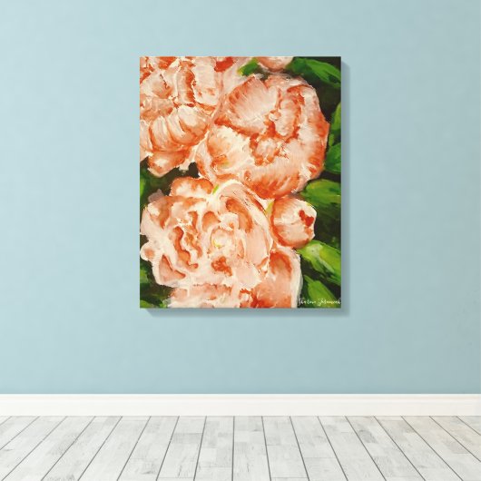 Pink Canvas Afdruk (Insitu (Houten vloer))