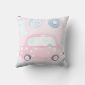 Pink Car Ai Art Kussen (Achterkant)