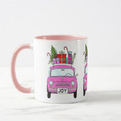Pink Car with Christmas Gifts Mok (Links)