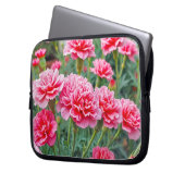 Pink Carnations Laptop Sleeve (Voorkant Links)