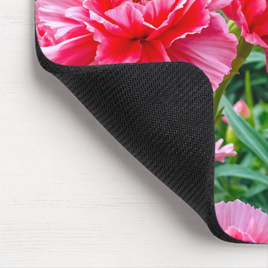 Pink Carnations Mouse Pad Muismat (Hoek)