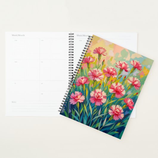 Pink Carnations Planner (Display)