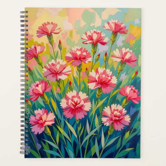 Pink Carnations Planner (Voorkant)
