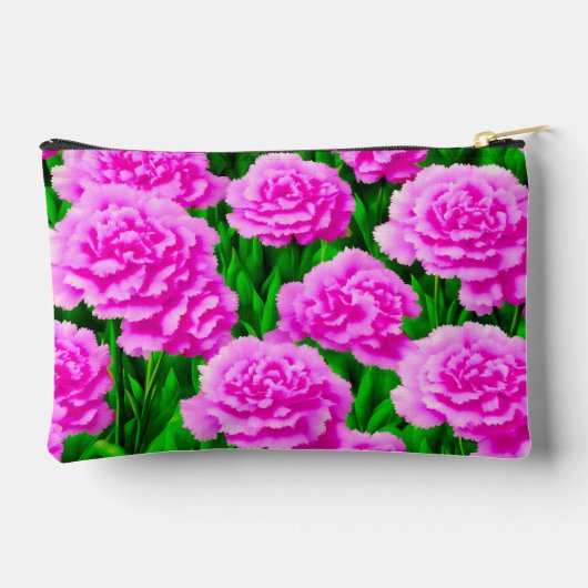 Pink Carnations Pouch Etui (Achterkant)