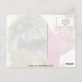 Pink Casa autopoort, Moraira, Costa Blanca bloemen Briefkaart (Achterkant)