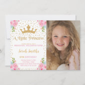 Pink Castle Editable Party Kaart (Voorkant)