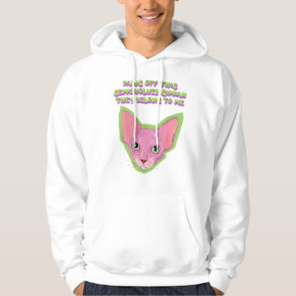Pink Cat Attitude Hoodie