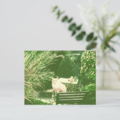 Pink Cat Briefkaart (Staand voorkant)