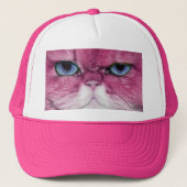 PINK CAT FIERCE LOOK CAT EYS, FUN PINK CAT TRUCKER PET (Voorkant)