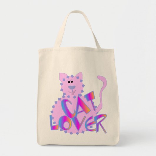 Pink Cat Lover Tshirts en geschenken Tote Bag (Voorkant)