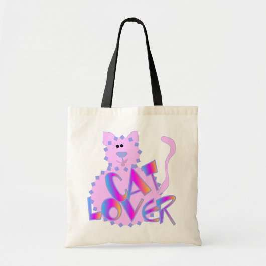 Pink Cat Lover Tshirts en geschenken Tote Bag (Voorkant)