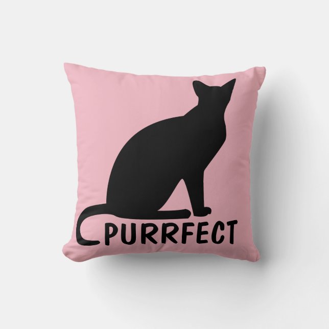 PINK CAT PURRFECT-KUSSENS KUSSEN (Voorkant)