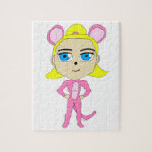 pink catgirl     legpuzzel (Verticaal)