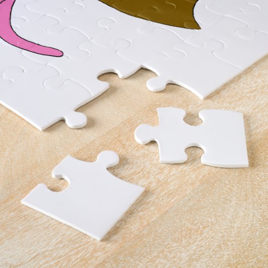 pink catgirl     legpuzzel (Zijkant)