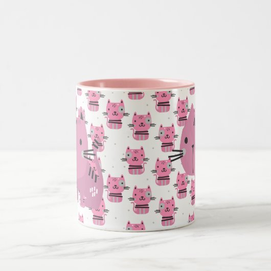 Pink Cats Coffee Mok (Center)