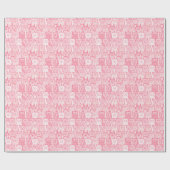 Pink Cats, Schattig naadloos patroon. Cadeaupapier (Vlak)