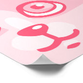 Pink Cats, Schattig naadloos patroon. Poster (Hoek)