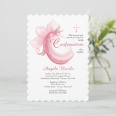 Pink Celebration Uitnodiging (Staand voorkant)