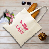 Pink Cessna Airplane Cleared for Takeoff Funny Tote Bag