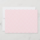 Pink Chalkboard Cake First Birthday Invite Kaart (Achterkant)