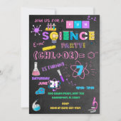 Pink Chalkboard Science Kaart (Voorkant)