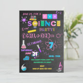 Pink Chalkboard Science Kaart (Staand voorkant)