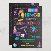 Pink Chalkboard Science Kaart (Voorkant / Achterkant)