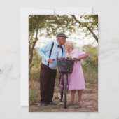 Pink Champagne Glass 55th Wedding Anniversary Kaart (Achterkant)