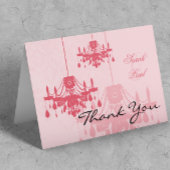 Pink Chandelier Hartelijk dank Bedankkaart