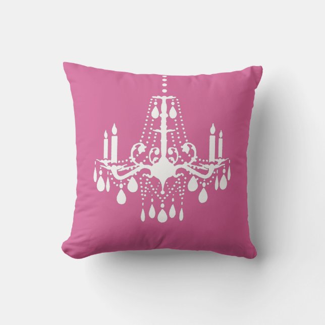 Pink Chandelier Pillow Kussen (Voorkant)