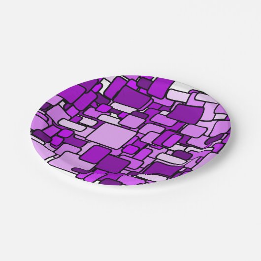 Pink Chaos Papieren Bordje (Gekanteld)