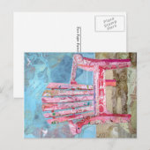 pink chari - plakken briefkaart (Voorkant / Achterkant)