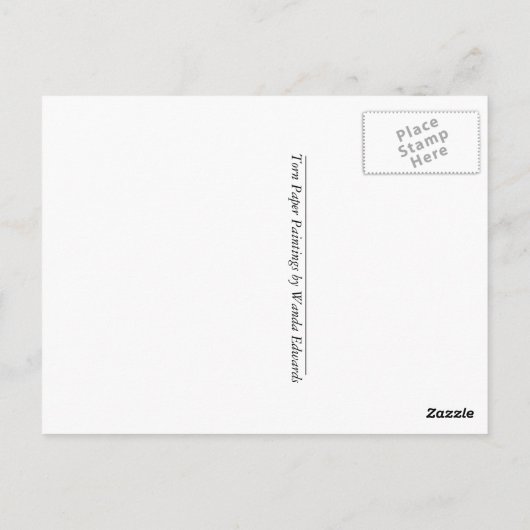 pink chari - plakken briefkaart (Achterkant)