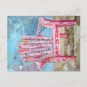 pink chari - plakken briefkaart