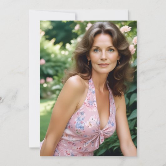 Pink Charming Ancient Cityscape Oval Translucent Kaart (Achterkant)