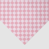 Pink Checker Checkerboard Checkered Girly Retro Tissuepapier (Detail)