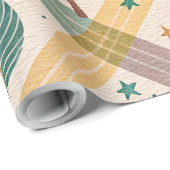 Pink Checkered Holiday Wrapping Paper Cadeaupapier (Rol Hoek)