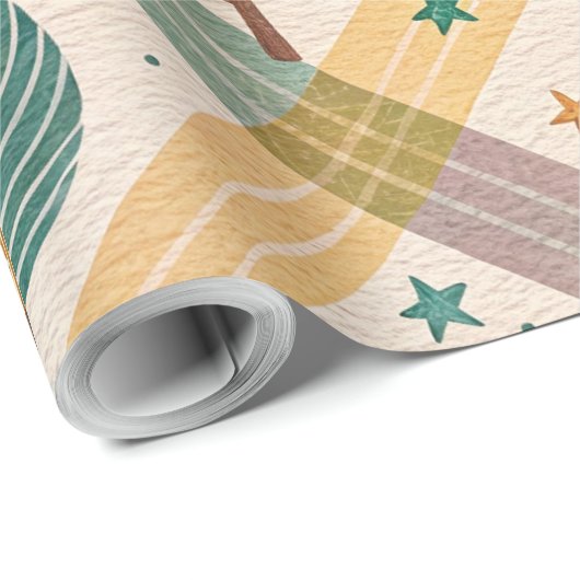 Pink Checkered Holiday Wrapping Paper Cadeaupapier (Rol Hoek)