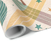 Pink Checkered Holiday Wrapping Paper Cadeaupapier (Rol Hoek)