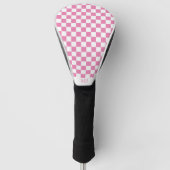 pink checkered monogram golfheadcover (Voorkant)