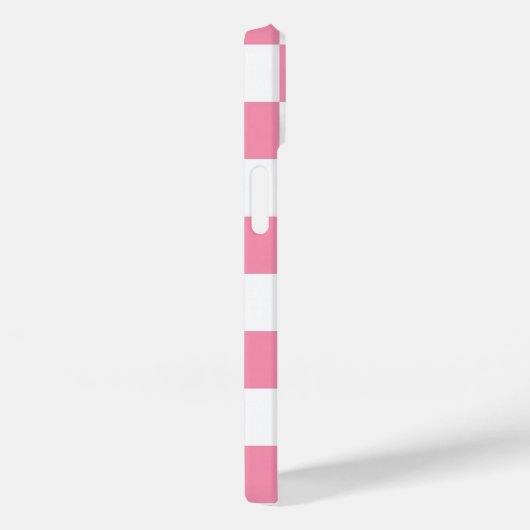 Pink Checkered Pattern Case-Mate iPhone Case (Achterkant / Rechts)