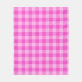 Pink Checkered Square Seamless Pattern Fleece Deken (Voorkant)