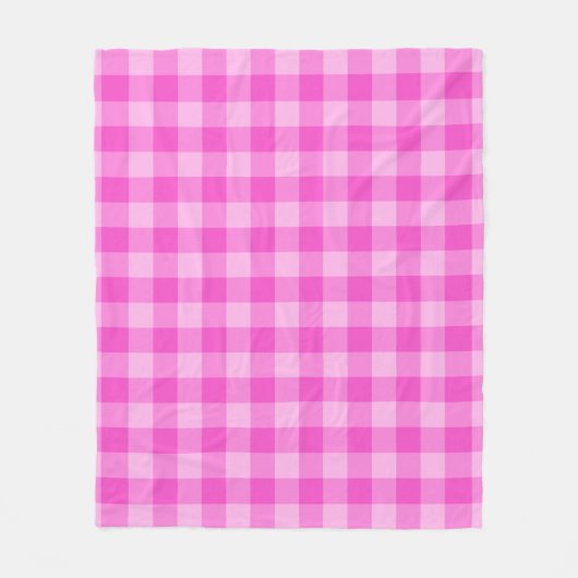 Pink Checkered Square Seamless Pattern  Fleece Deken (Voorkant)