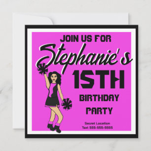 Pink Cheer #2 Uitnodiging