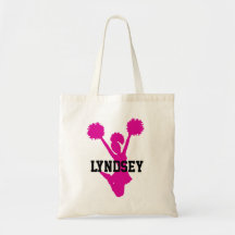 Pink Cheerleader Canvas tas