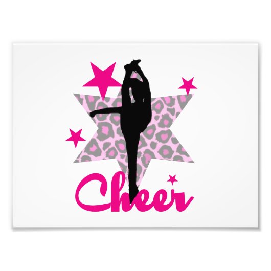 Pink Cheerleader Foto Afdruk (Voorkant)